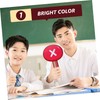 FUNOMOCYA 2Pcs Handheld Voting Paddle Teacher Judging Board Reusable Classroom