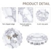 5.5 Inch Round Marble Tray with Scalloped Edge