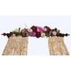 32" Rose/Peony/Hydrangea Swag (Eggplant)
