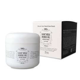 Daon Partner Company Chamos Agassi Goat Horse Oil Repair Cream 50g Quick-drying, skin elasticity, wrinkle improvement, whitening care / 차모스 아가시 산양 마유 리페어 크림 50g 속건성 수부지 피부 탄력 주름개선 미백 케어