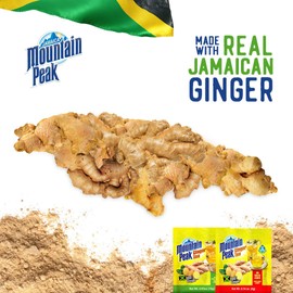 Jamaica Mountain Peak Original Ginger Tea, Unsweetened, 14 x 0.42 oz Sachets (Pack of 3) - Total 42 Sachets