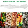 Fruit and Vegetable Mesh Bag 50pcs, Reusable Produce Bags with