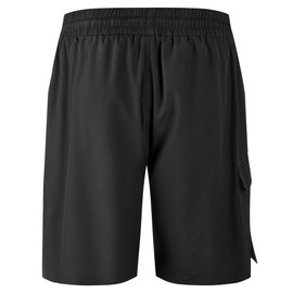 Mens Swim Trunks with Compression Liner, Men Bathing Suit with Boxer Brief Liner Swimming Trunks 9" Board Shorts Men's Swimwear Zipper Pockets, Quick Dry Beach Shorts Built-in Swimsuits, XL Black