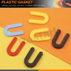 Rustark 200Pcs 4 Sizes Plastic Shims U Shaped Horseshoe Shim