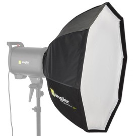 Angler Boombox Octagonal Softbox (26") with Bowens Mount – Premium Silver Interior, Removable Diffuser, Collapsible – Perfect for Monolights, Strobes, LED Lights, for Professional Studio Photography