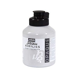 Pébéo - Studio Acrylics Fine Acrylic - Acrylic Paint - Grey Acrylic - Neutral Grey, 500 ml, (Pack of 1)