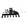 Ciieeo Owl Design Coat Hooks Decorative Wall Mounted Coat Rack