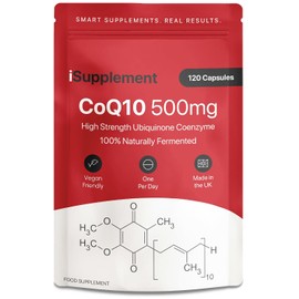 CoQ10 Supplement High Strength 500mg - Q10 Coenzyme by iSupplement |120 One-Per-Day Capsules (4-Month Supply)
