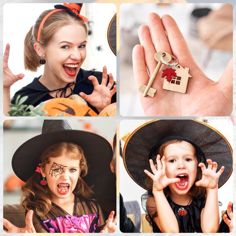 Mikovivi 24pcs Fall Charms, Maple Leaf Pendant Charms Pumpkin Charms