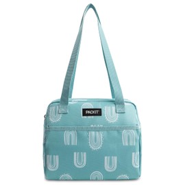 PackIt Freezable Hampton Lunch Bag, Desert Arch, Built with EcoFreeze Technology, Collapsible, Reusable, Zip Closure with Front Pocket and Shoulder Straps, Perfect for Tweens and Adults