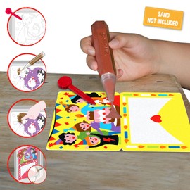 Sabbiarelli Sand-it For Fun Album Special Occasions: 5 Pre-Glued Drawings, for Painting with Sand (Sand Not Included), Sand Pictures for Children from 5+