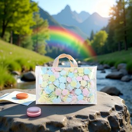 Calsgkspray 1000 Sheets Colorful Portable Disposable Paper Soap Portable Travel Hiking Washing Hand Bath Toiletry Paper Sheets Confetti Women Kids Soaps,Soap Sheet,Papers Sheet for Travel,Cleansers