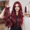 Clip in Extensions XIXISNOW 22inch Long Wavy Synthetic Invisible Curled