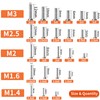 Zmbroll 960pcs Laptop Notebook Computer Screws 304 Stainless Steel Countersunk