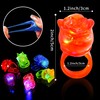 KIMOBER 24PCS Light Up Rings,Assorted Glow In The Dark Silicone