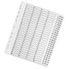 Q-Connect 1-75 Index Multi-Punched Reinforced Board Clear Tab A4 White