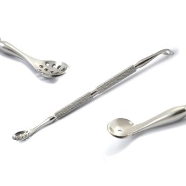Comedone Extractors Blackhead Removal Tools Acne Pimple Blemish Popper Zit Remover Whitehead Manicure Pedicure (Type-8 Blackhead Remover)