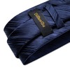 DiBanGu Conjunto de gemelos cuadrados de seda para hombre, corbata
