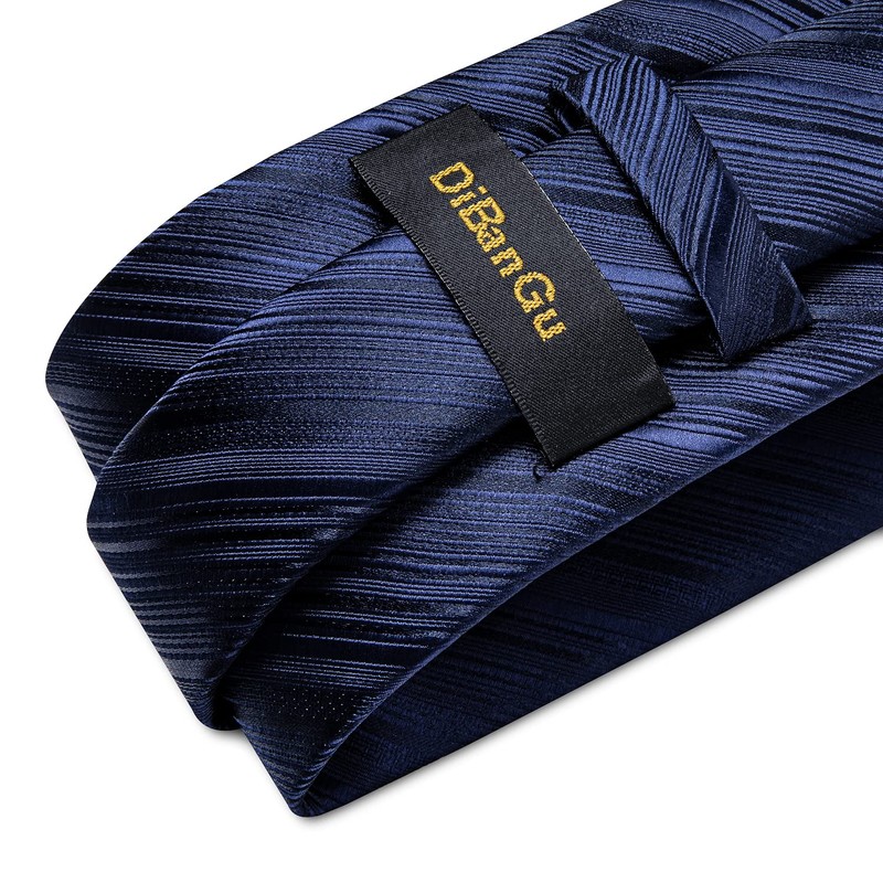 DiBanGu Conjunto de gemelos cuadrados de seda para hombre, corbata