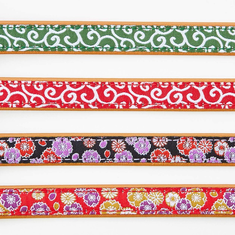Petio Inuyomasakura & Chrysanthemum Round Rope, Red, 0.3 inches (7