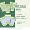 Lilly Pulitzer 14 Ounce Reusable Plastic Pool Cups, Set of