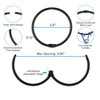 28 Pcs Black Shower Curtain Rings, 2 Inch Rustproof Decorative