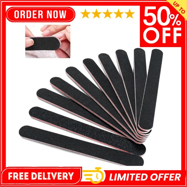 Unbranded 10 PCS Professionelle Double Sided 100/180 Grit Nail Files