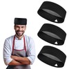 FOROREH Chef Hat Adjustable,3 PCS Kitchen Cooking Cap,Catering Hat Breathable,Mesh