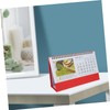 Ciieeo Flipped Monthly Desk Calendar Freestanding Home Office Decor Thick