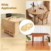 4 PCS 90 Degrees Folding Table Hinges, Brass Hinges with
