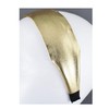 Gold faux leather fabric headband super extra wide hair band