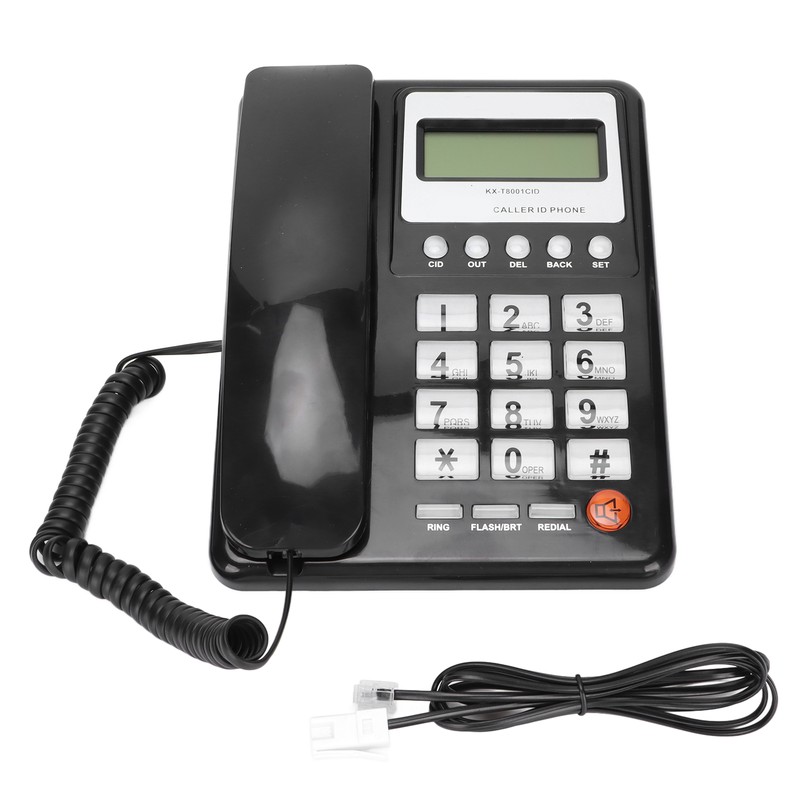 KXT8001CID Corded Telephone Caller ID Semi Hands Free Clear Display