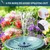 GAIZERL Solar Fountain New, 3.5W Solar Bird Bath Fountains with