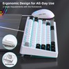 Snpurdiri Wired Keyboard and Mouse Combo,81 Keys Compact Mechanical Keyboard,Retro