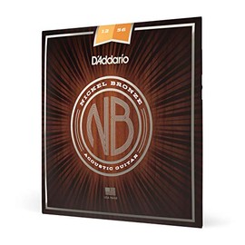 D'Addario NB1152 cuerdas de guitarra acústica de bronce de níquel, luz personalizada