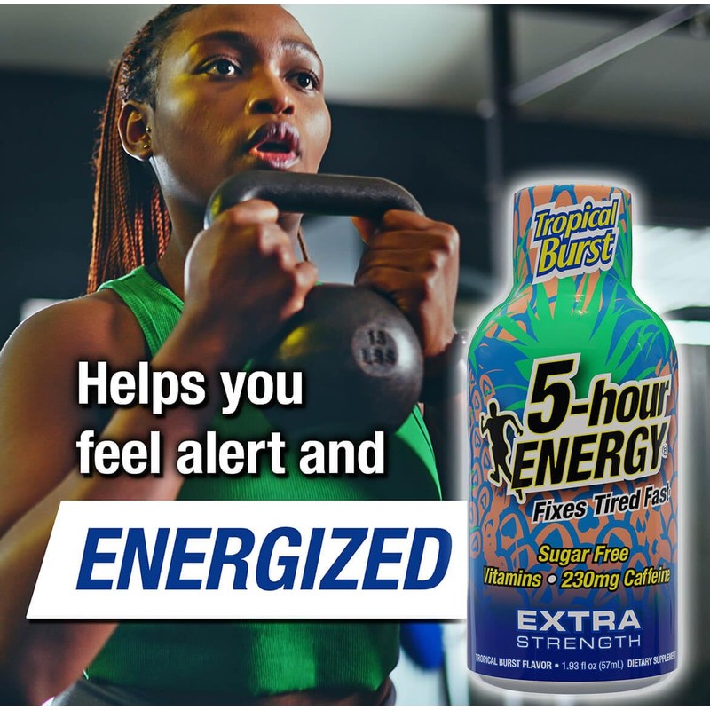 5-hour ENERGY Shots Extra Strength, Tropical Burst Flavor, 30 Count,