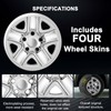 TULALUX Wheel Skins Compatible with Toyota Tundra 2007-2021; 18 inch