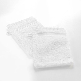 Douceur d'Intérieur, 2 Washcloths 15 x 21 cm White 100% Cotton Tendresse
