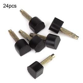 24pcs High Heel,Shoe Repair Stiletto Replacement Heels Tips Non slip Shoes Repair Heel Dowels U Round Shape Taps Protector for Women Ladies 8x8mm