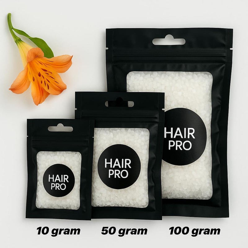 HairPro Extension Italian Keratin Granulated Glue Beads - Transparent Brown