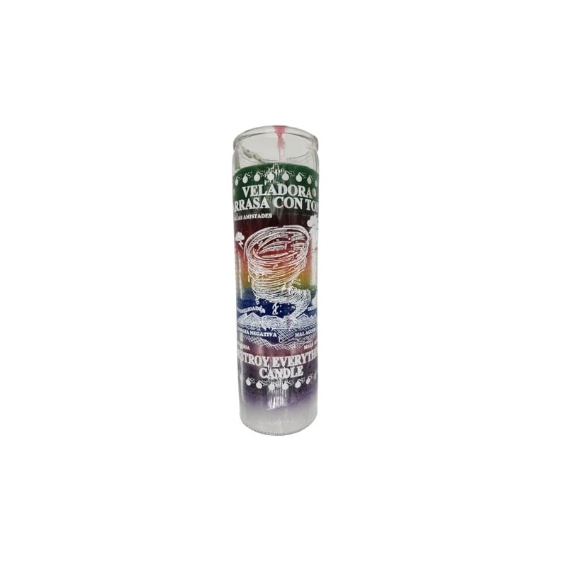 Arrasa Con Todo 7 Color Ritual Candle – Destroy Everything
