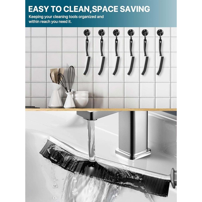 Hmseng Gap Cleaning Brush, Pack of 3 Hard Bristles Corner