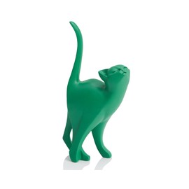 AMOIENSIS Green Cat Statue Modern Abstract in Multiple Colors, Ideal Indoor Decor & Gift for Cat Lovers, Artistic Home Accents
