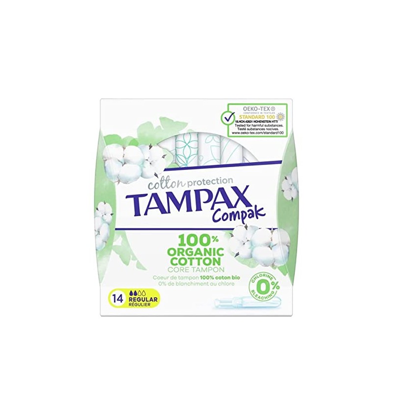 TAMPAX Cotton Regular Compact