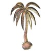 WorldBazzar Beautiful 19" Metal Palm Tree with Coconuts Tropical Island
