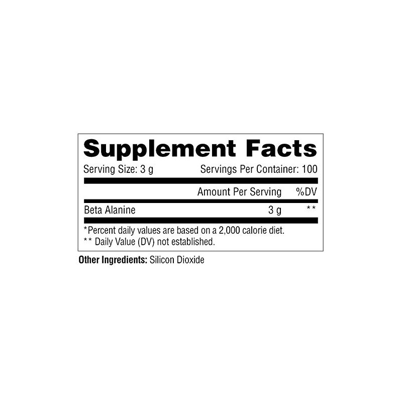 Metabolic Nutrition Beta Alanina, 300 gramos, polvo