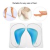 Silicone Arch Support Insoles, 2 Pairs/Set Foot Arch Orthotic Cushion