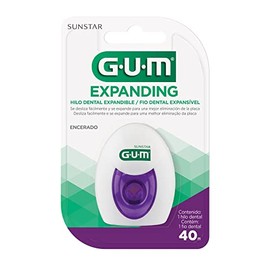 GUM - Hilo Dental Expanding Encerado, Limpieza Interdental Superior y Suave con las Encías - Adaptación a Espacios Irregulares - 1 Unidad (30 m)
