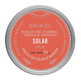Protector SOLAR natural para todo el cuerpo que bloquea los rayos UVA y UVB con antioxidantes. Ingredientes 100% naturales, sin químicos. 90g.