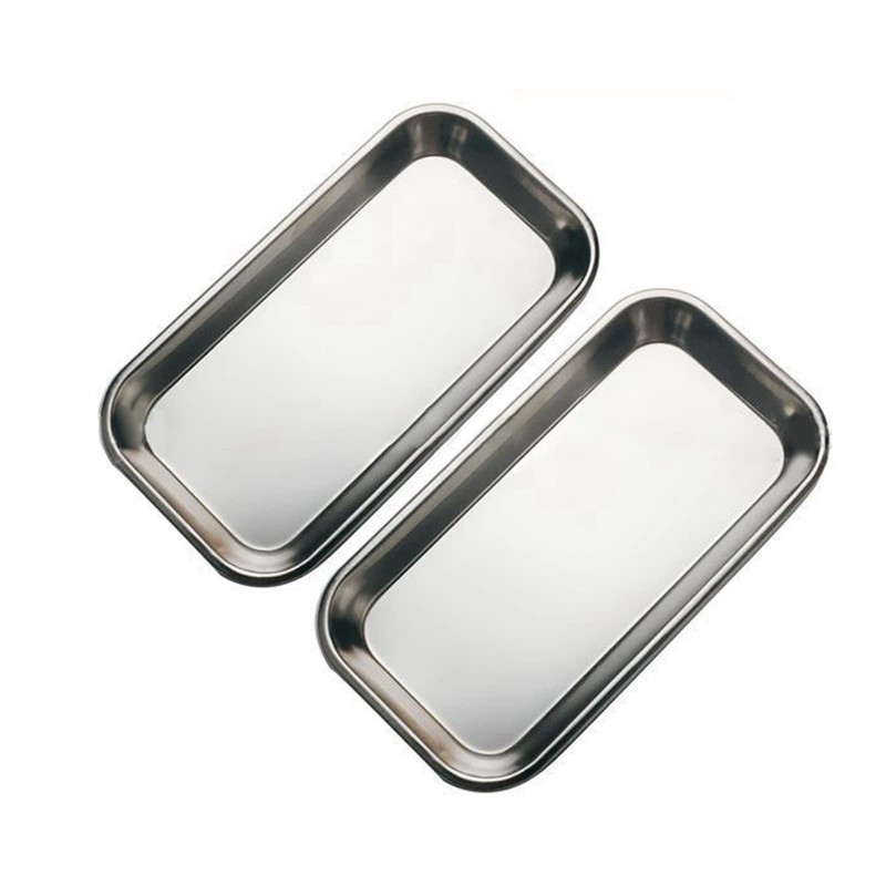 Surgical Dental Tray, Stainless Steel Laboratory Instrument Medical Instrument Tray